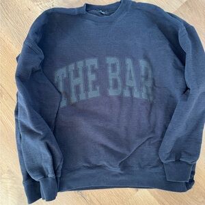 The Bar Black Crewneck Sweater